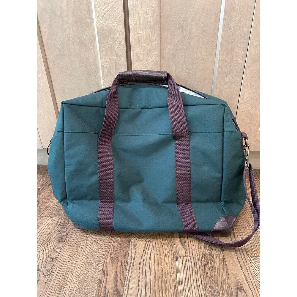 NWOT Thermos Canvas Insulated Cooler Bag Green Travel Tote Crossbody Duffle